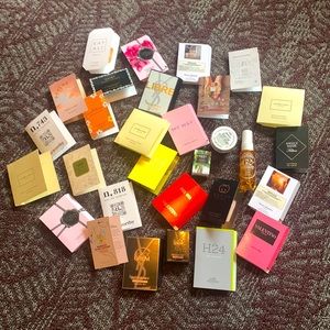 30 piece fragrance sampler— new- including Sol de Janeiro deluxe favs!